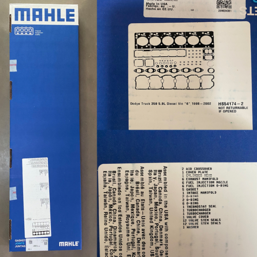 Mahle 24v top end gasket kit