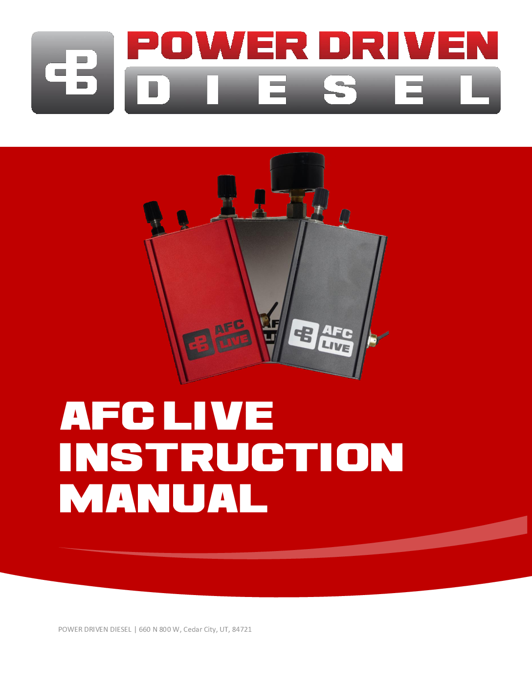 AFC LIVE instruction manual